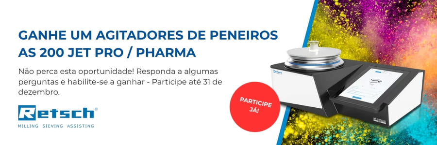 Concurso para ganhar um Agitador de Peneiros AS 200 jet pharma